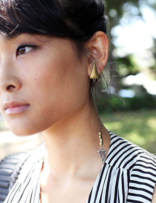 Forever21 long arrowhead earring