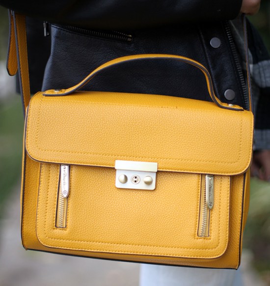 Phillip Lim for Target top handle crossbody yellow