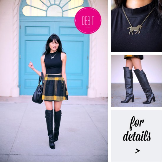 free people plaid skirt