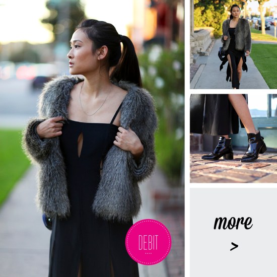 catching couture shakuhachi dress h&m faux fur coat