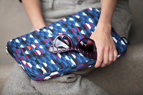 kate spade saturday laptop canvas sleeve in prints