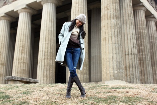 michael kors coat forever 21 beanie