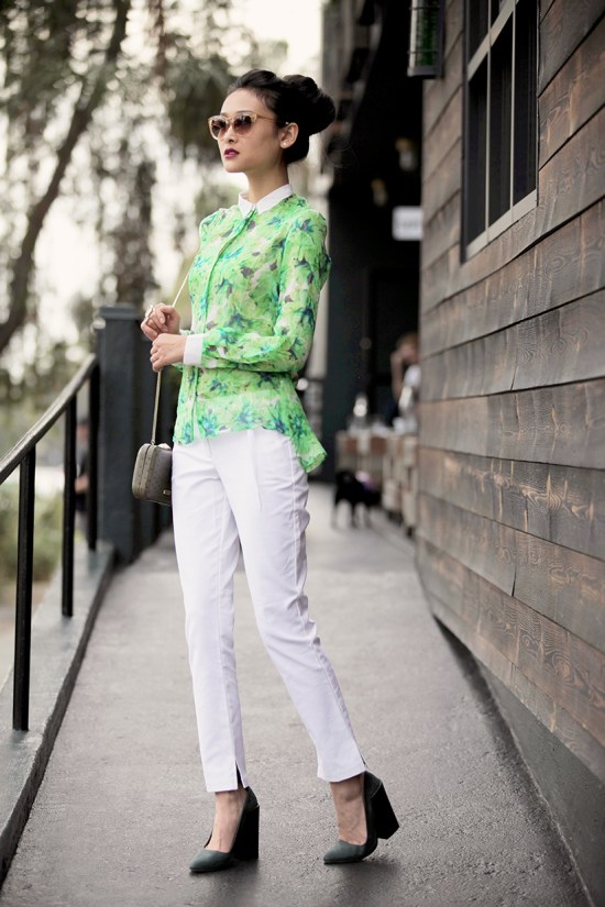 johan ku poleci cropped pants acne studios pumps rebecca minkoff minaudiere