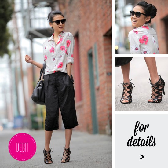 merona target floral blouse zara shorts