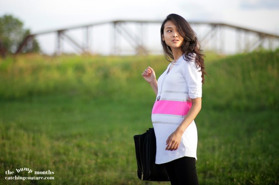 deletta texture-print tunic anthropologie striped catching couture maternity fashion