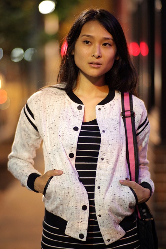 dolce vita rella baseball tweed jacket