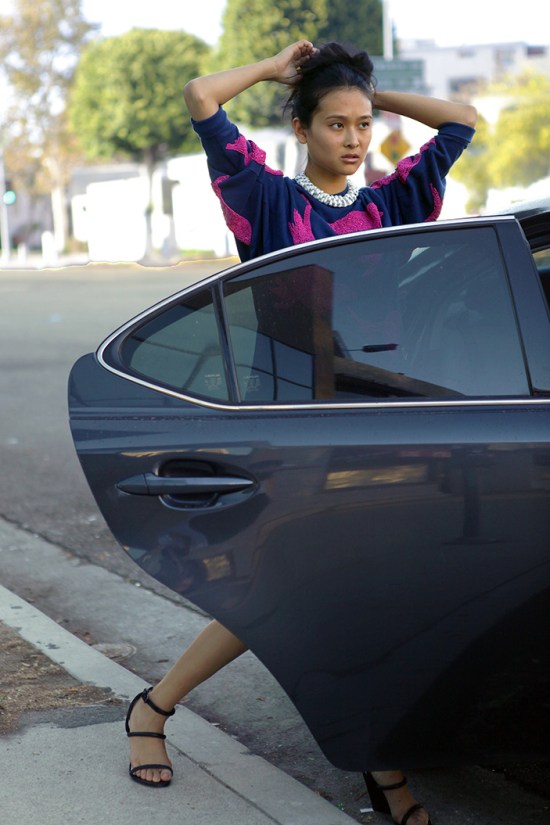 catching couture hm beaded sweatshirt