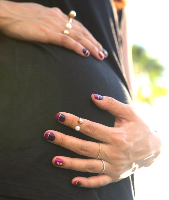 nail art metallic gold striping tape pyramid studs forever 21 faux pearl open rings gorjana taner bar chain ring
