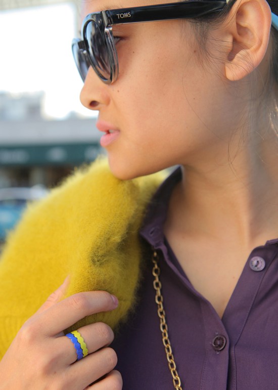 toms bellevue shiny black sunglasses kate spade saturday circle-around ring