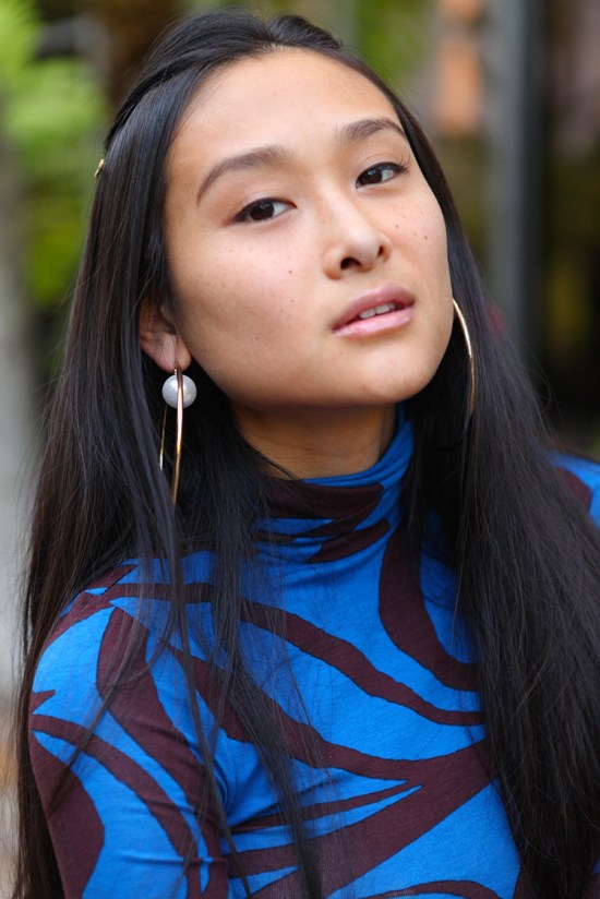 hm oversized large pearl hoop earrings catching couture michelle forstadt