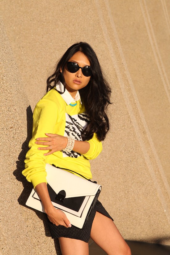 Loeffler Randall rider h&m wrap black front skirtCatching Couture