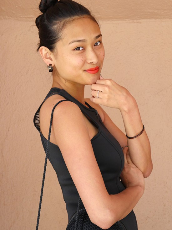 michelle forstadt kelly wearstler earrings eddie borgo color cuff bracelet amber gunmetal